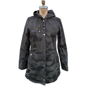 Kensie Women's Black Camouflage Utility Jacket